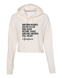 Essentials Sports Mom Cropped Hoodie