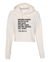 Essentials Sports Mom Cropped Hoodie