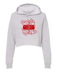 Essentials Ohio Flower Cropped Hoodie
