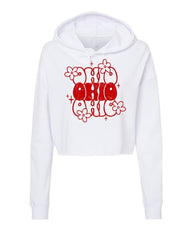 Essentials Ohio Flower Cropped Hoodie