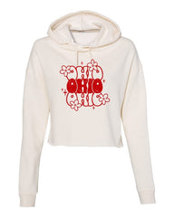 Essentials Ohio Flower Cropped Hoodie