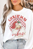 Christmas Santa Vibes Graphic Sweatshirt