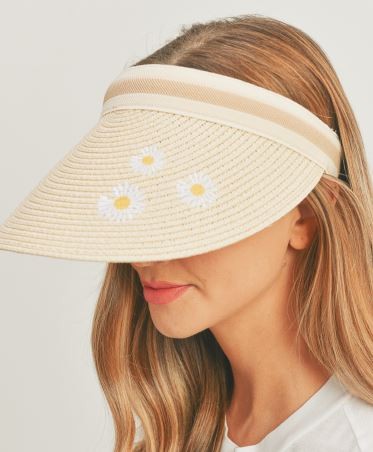 Dasiy Straw Visor Hats