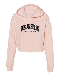 Essentials Los Angeles California Cropped Hoodie