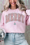 Merry Leopard Christmas Oversized Sweatshirt