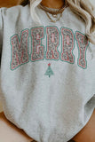 Merry Leopard Christmas Oversized Sweatshirt