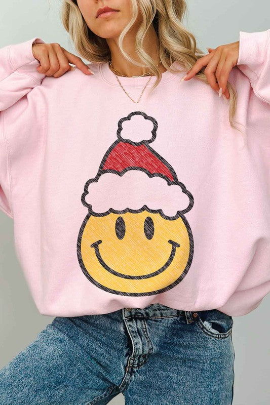 Christmas Smiles Oversized Sweatshirts