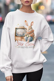 Vintage Winter Rabbit, Christmas Sweatshirt