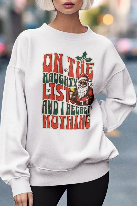 Christmas Graphic Fleece Sweatshirt