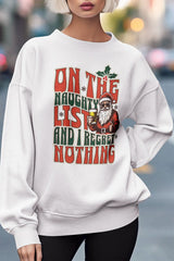 Christmas Graphic Fleece Sweatshirt