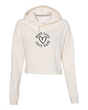Essentials More Love Less Hate Cropped Hoodie