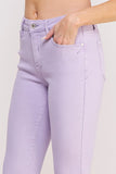 Mid Rise Color Slim Bootcut With Stretch