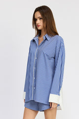 Oversized Striped Shirt