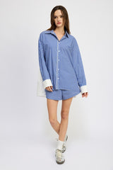 Oversized Striped Shirt