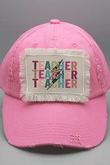 Teacher Gifts Teacher Sunflower Bolt Patch Hat