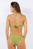One Piece Bathing Suit Open Top and Cut Out Waist