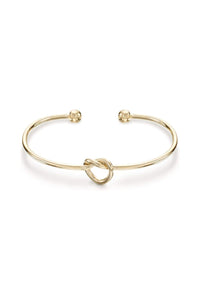 14K Gold Plated Infinity Bangle Bracelet