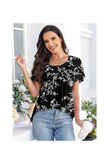 Trendy Women's Summer Tunic Tops Casual Dressy Blouse