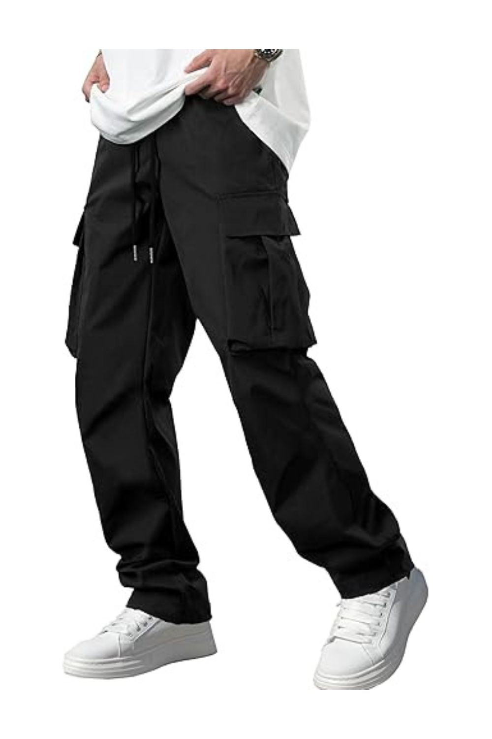 Trendy Men's Casual Cargo Joggers Stretch Hiking Pants