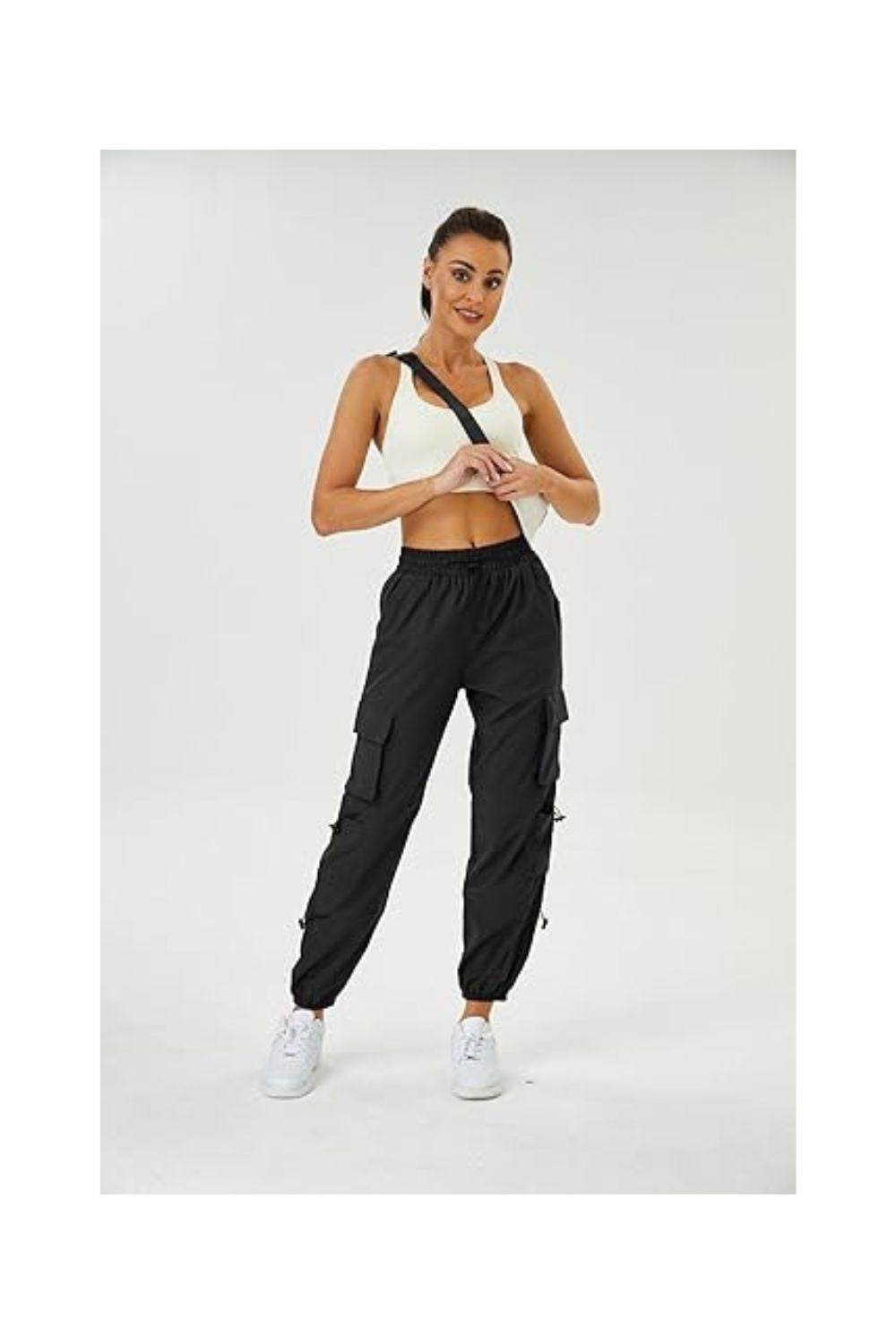 Women's Parachute Cargo Pants Quick-Dry Hiking Joggers