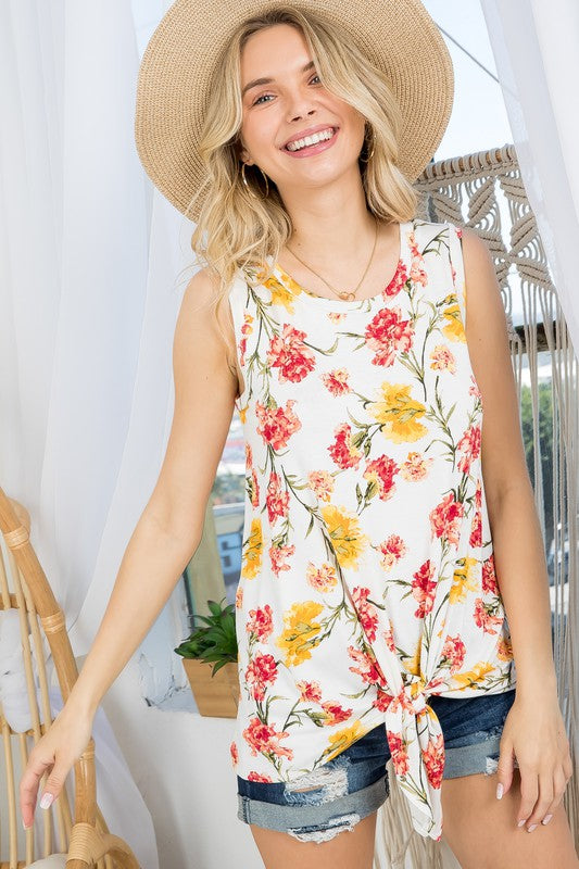 Floral Tunic Tank Top