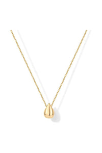 Dainty 14K Gold Pear Pendant Necklace