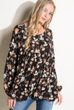 Floral Woven Baby Doll Top