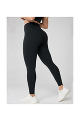 Trendy High Waisted No Front Seam Yoga Leggings