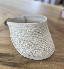 Straw Summer Visor Sun Hat 