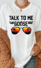 Talk To Me Goose Sunset Graphic Tee