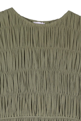 Dressed Up Ruched Midi Dress 
