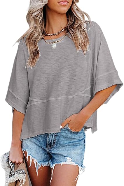 Zenana Women Loose Fit Half Sleeve T-Shirts