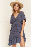 Tiered Ruffle Mini Dress