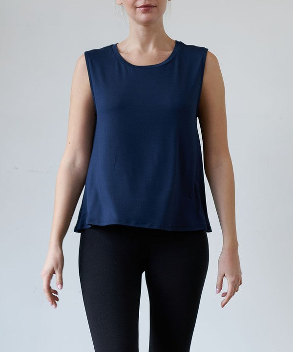 Bamboo Muscle Sleevless Top