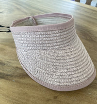 Straw Summer Visor Sun Hat
