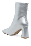 Simba Square Toe Metallic Ankle Boots