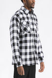 Mens Quilted Padded Flannel