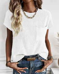 le lis Clothing Short Sleeve Sweater for Woman