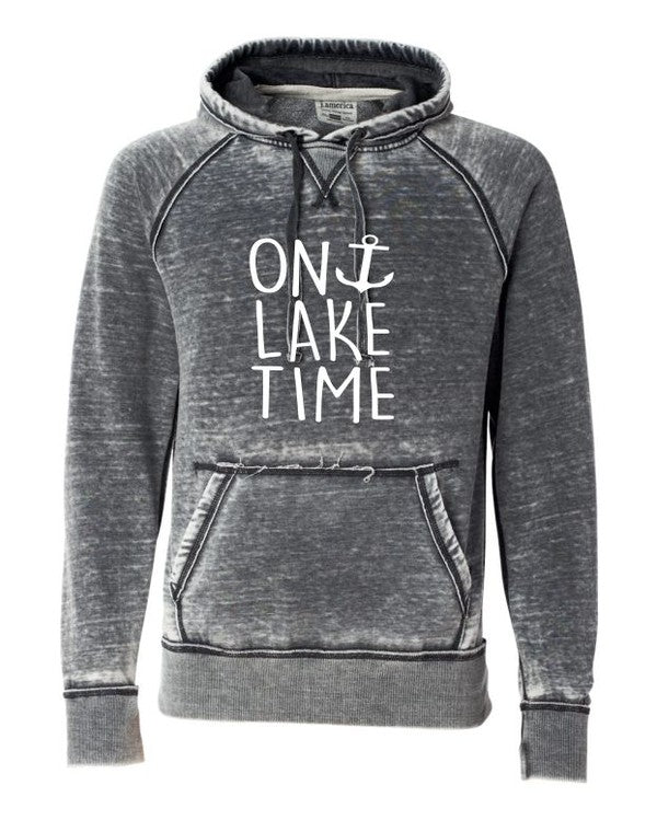 On Lake Time Vintage Washed Hoodie