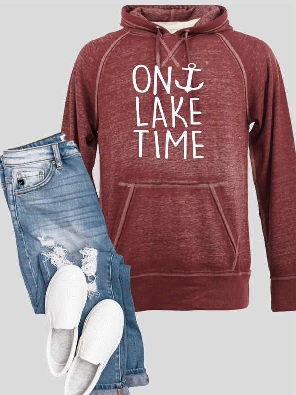 On Lake Time Vintage Washed Hoodie