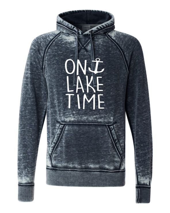 On Lake Time Vintage Washed Hoodie