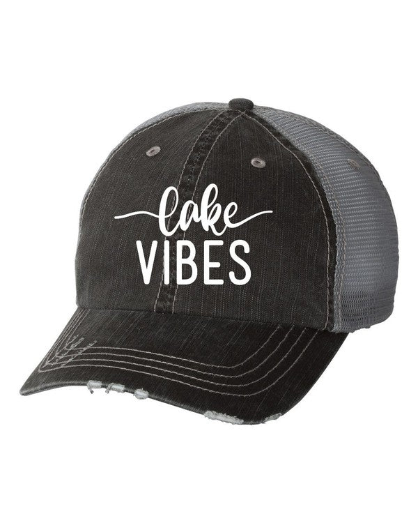 Lake Vibes Embroidered Trucker Hat