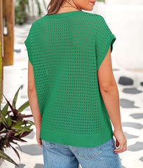 Womens Spring le lis Clothing Tops Cap Sleeve Sweater