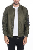 Weiv Men's Casual MA-1 Flight Lined Bomber Jacket