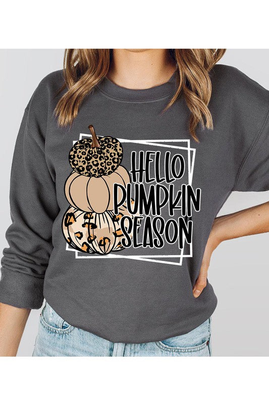 Hello Pumpkin Unisex Fleece Sweatshirt