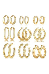 6 Pairs Hypoallergenic Cubic Zirconia Earrings