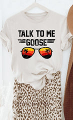 Talk To Me Goose Sunset Graphic Tee