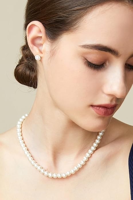 Imitation Pearl Wedding Necklace for Brides