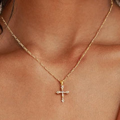 Double Cross Necklace for Women