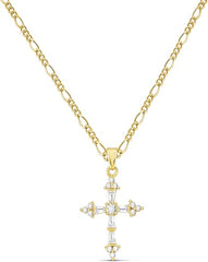 Double Cross Necklace for Women